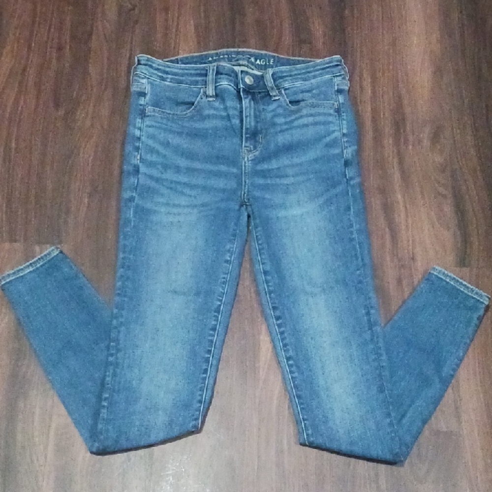 American Eagle Outfitters Women's Classic Blue Skinny Jeans